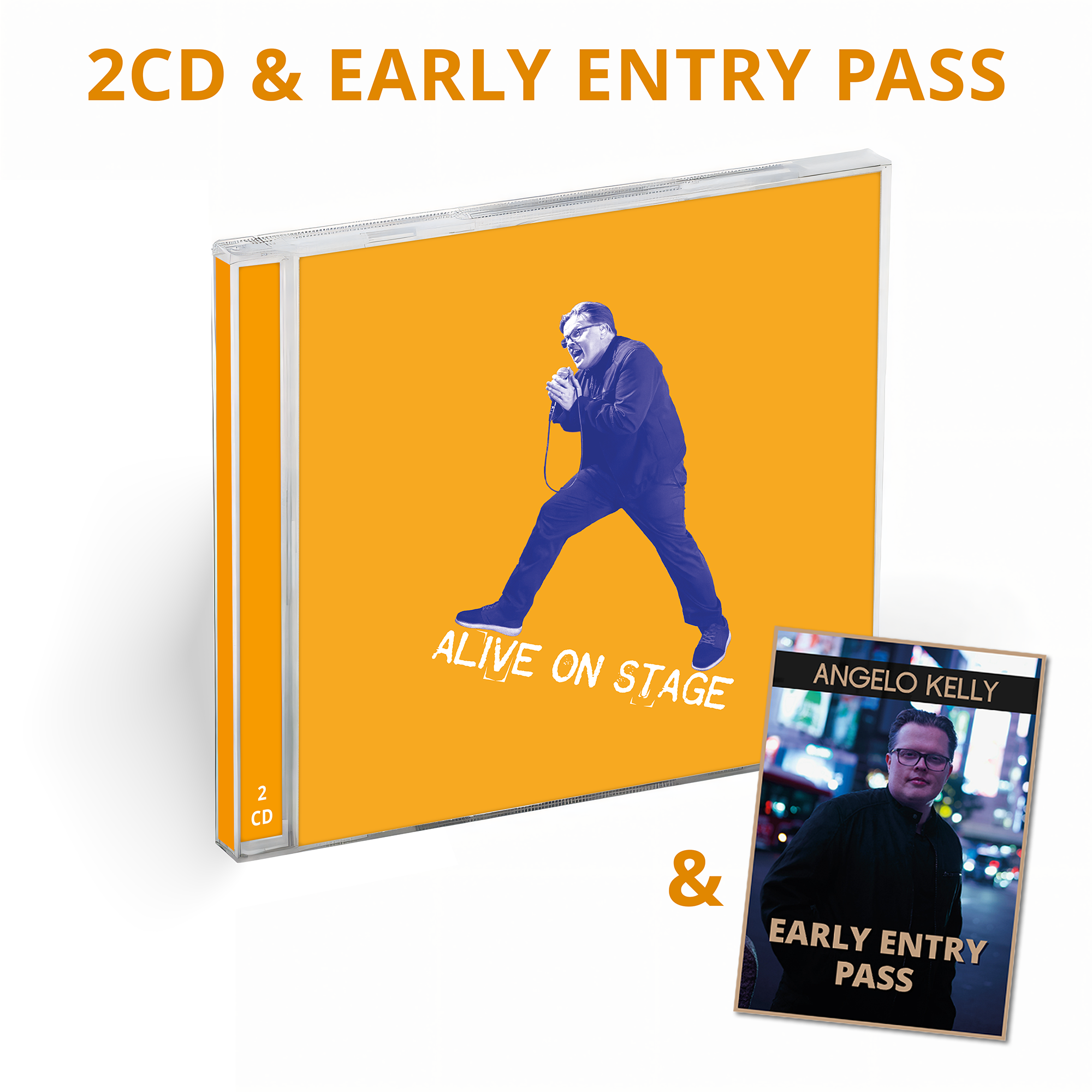 Angelo Kelly ALIVE ON STAGE 2CD + Early Entry Tour Pass 452645
